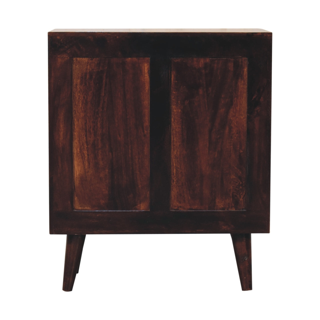 Pineapple Carved Walnut Cabinet. 100% Solid Mango Wood