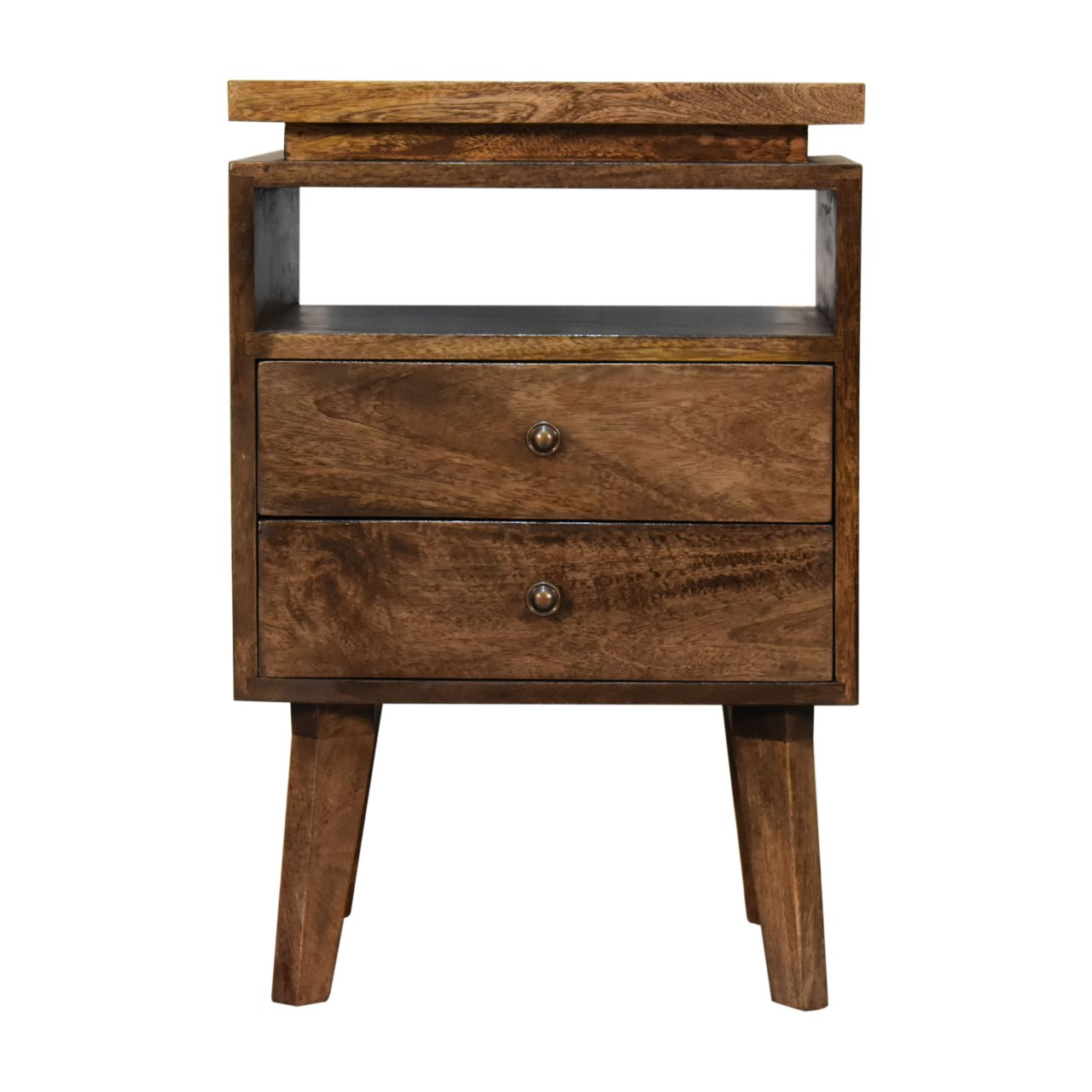Platform Bedside. 100% Solid Mango Wood