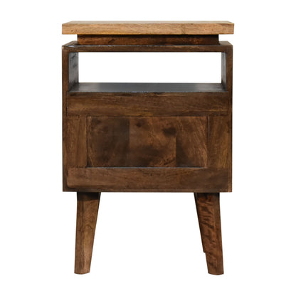 Platform Bedside. 100% Solid Mango Wood