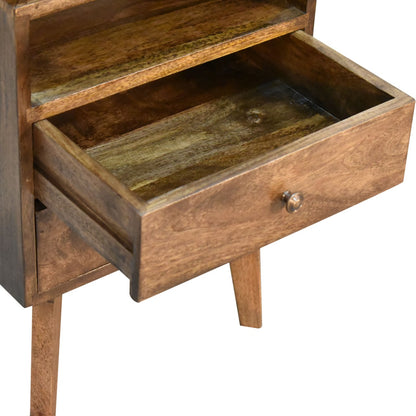 Platform Bedside. 100% Solid Mango Wood