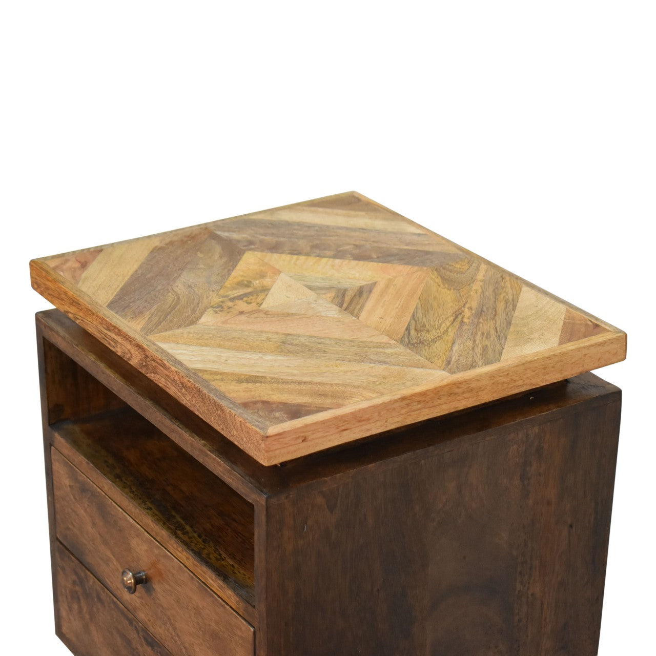 Platform Bedside. 100% Solid Mango Wood