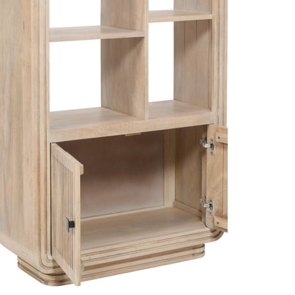 Hudson Carved Mango Wood Bookcase