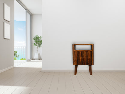 Reeve Bedside. 100% Solid Mango Wood