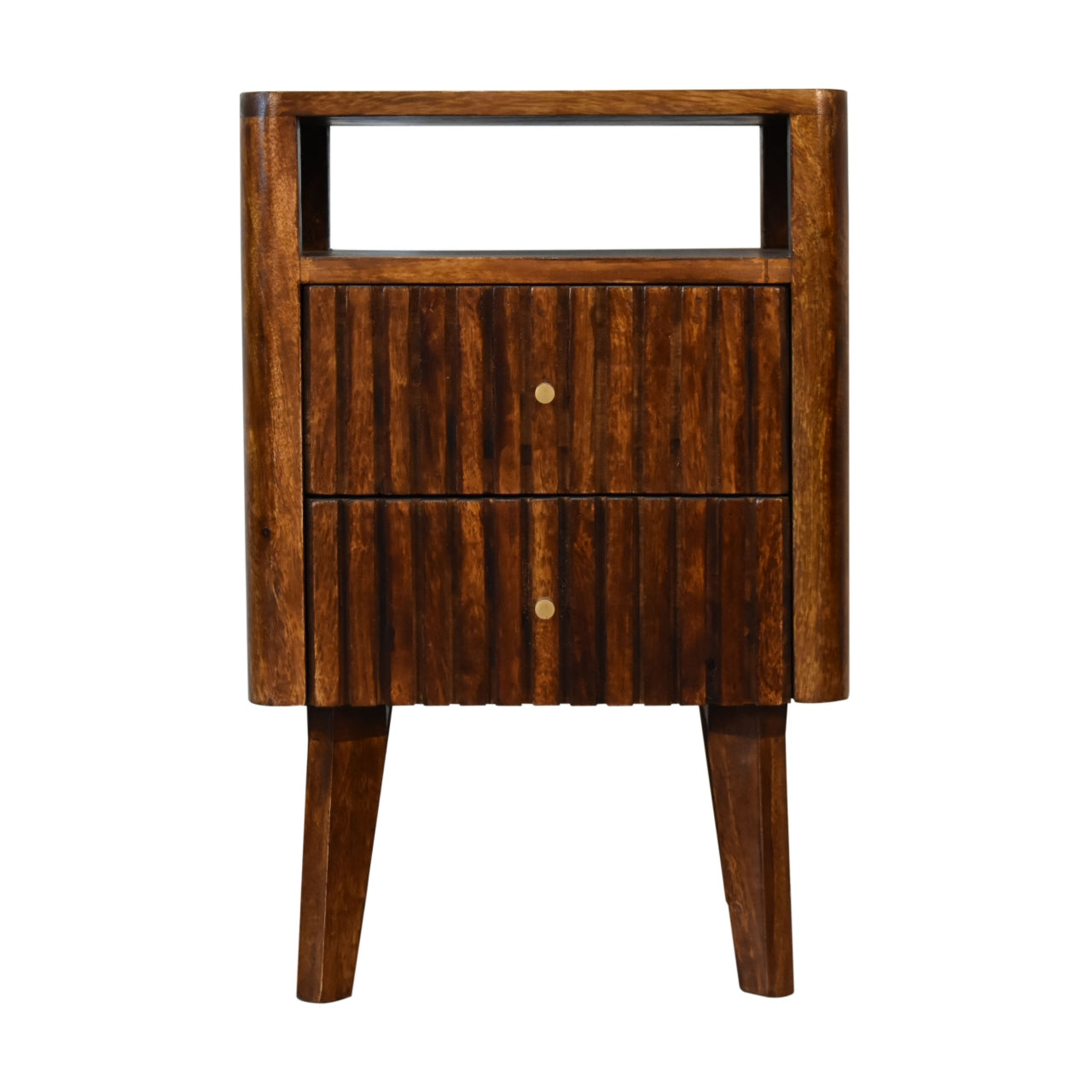 Reeve Bedside. 100% Solid Mango Wood