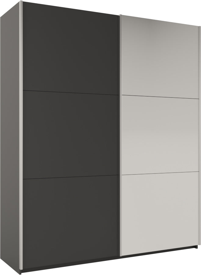 Rodos 200cm Sliding Mirror Door Wardrobe - 3 Colour Options