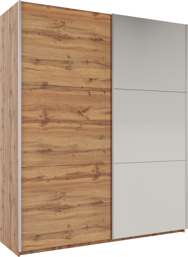 Rodos 200cm Sliding Mirror Door Wardrobe - 3 Colour Options