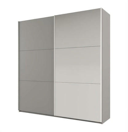 Chic Platinum Sliding Door Wardrobe 225cm - Where Style Meets Smart Storage