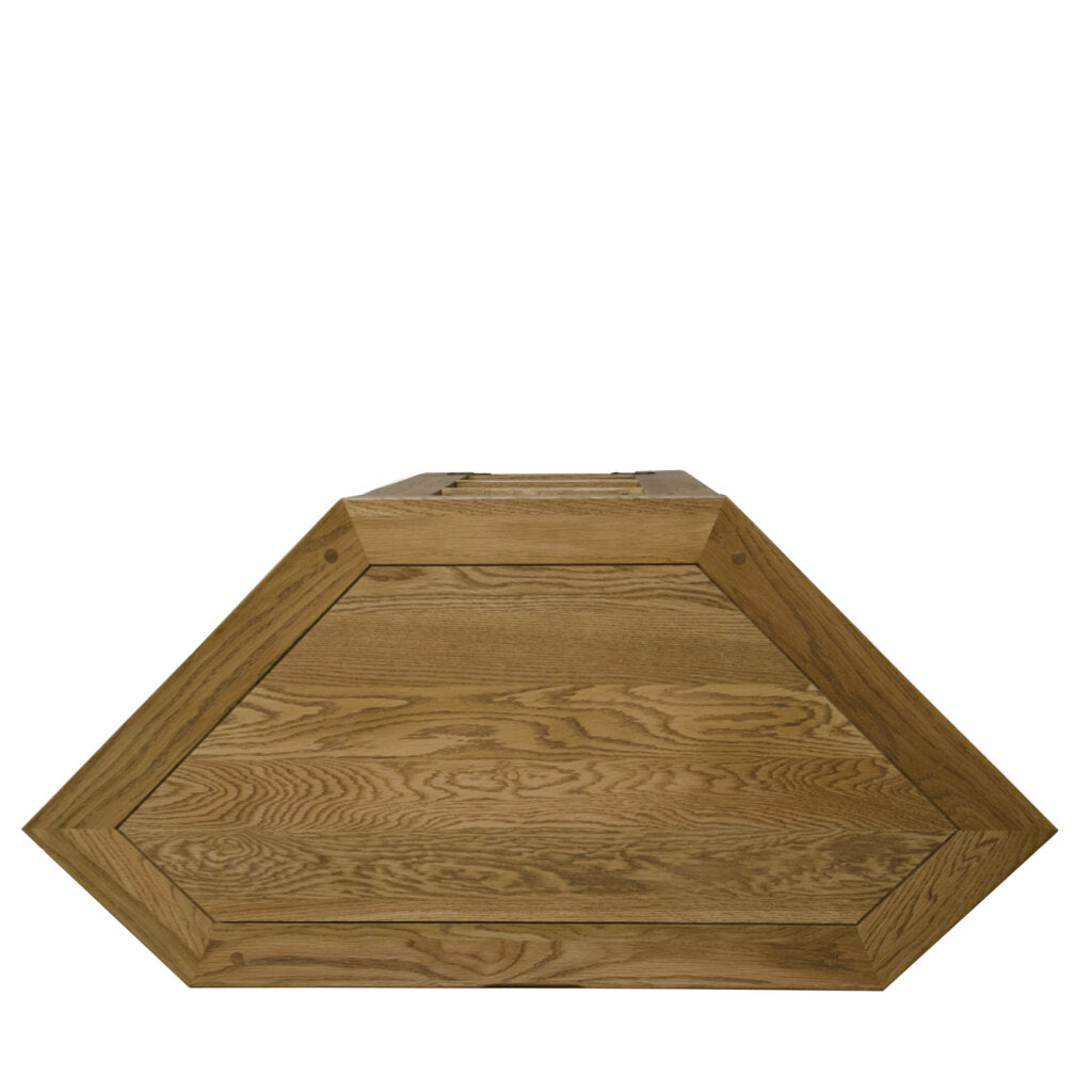 Rustic Corner TV Unit 100% solid oak