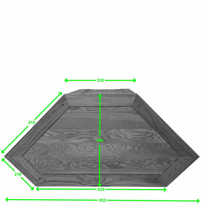 Rustic Corner TV Unit 100% solid oak