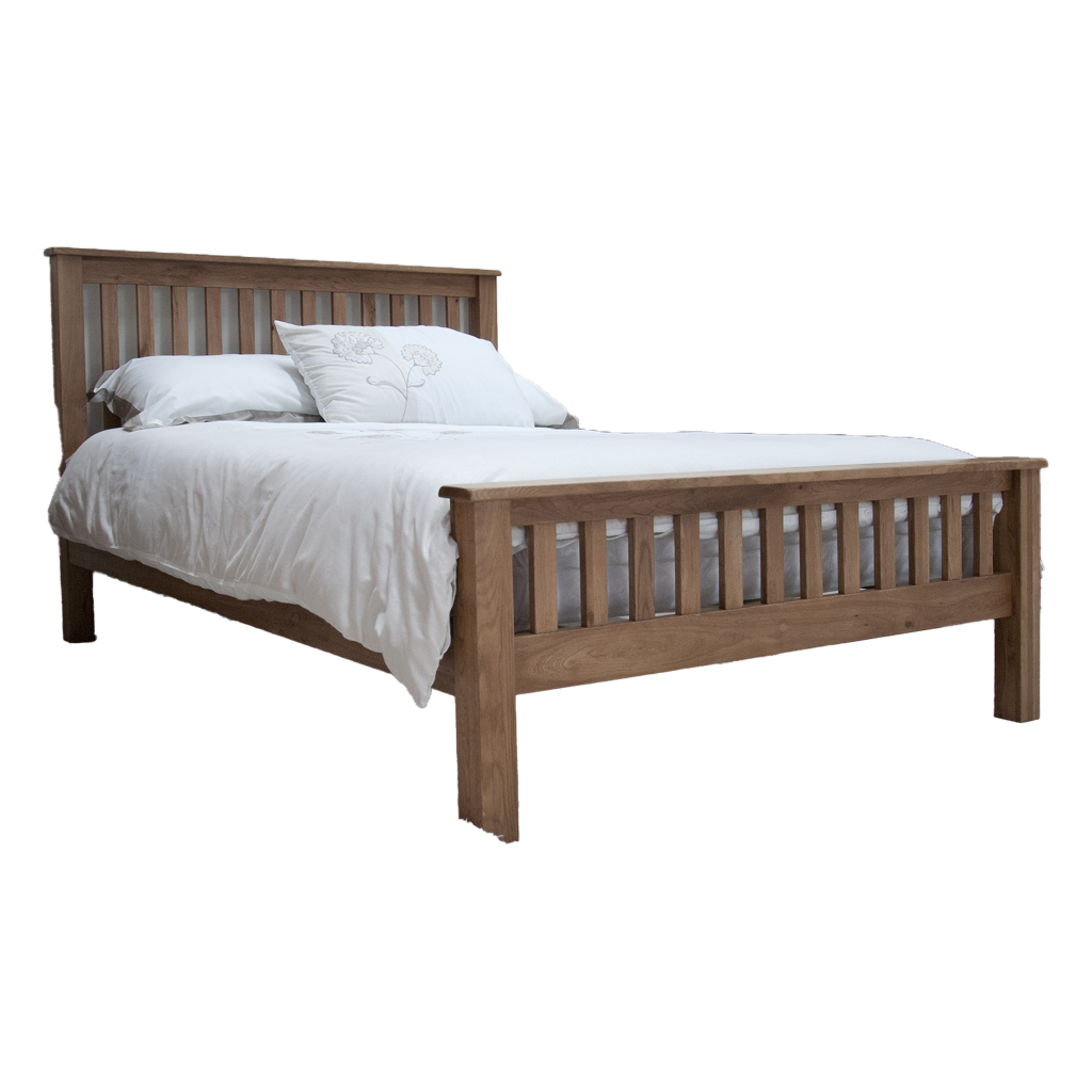 Rustic Oak Double Bed 100% solid oak