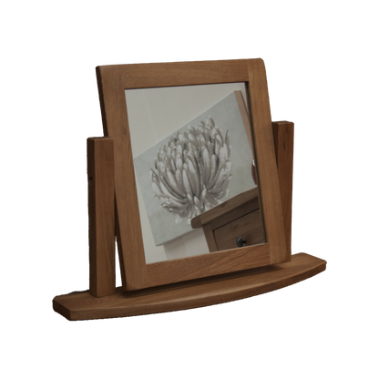 Rustic Oak Dressing Table Mirror 100% Solid Oak