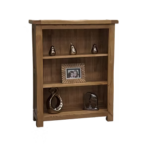 Rustic Oak Small Bookcase 100% solid oak