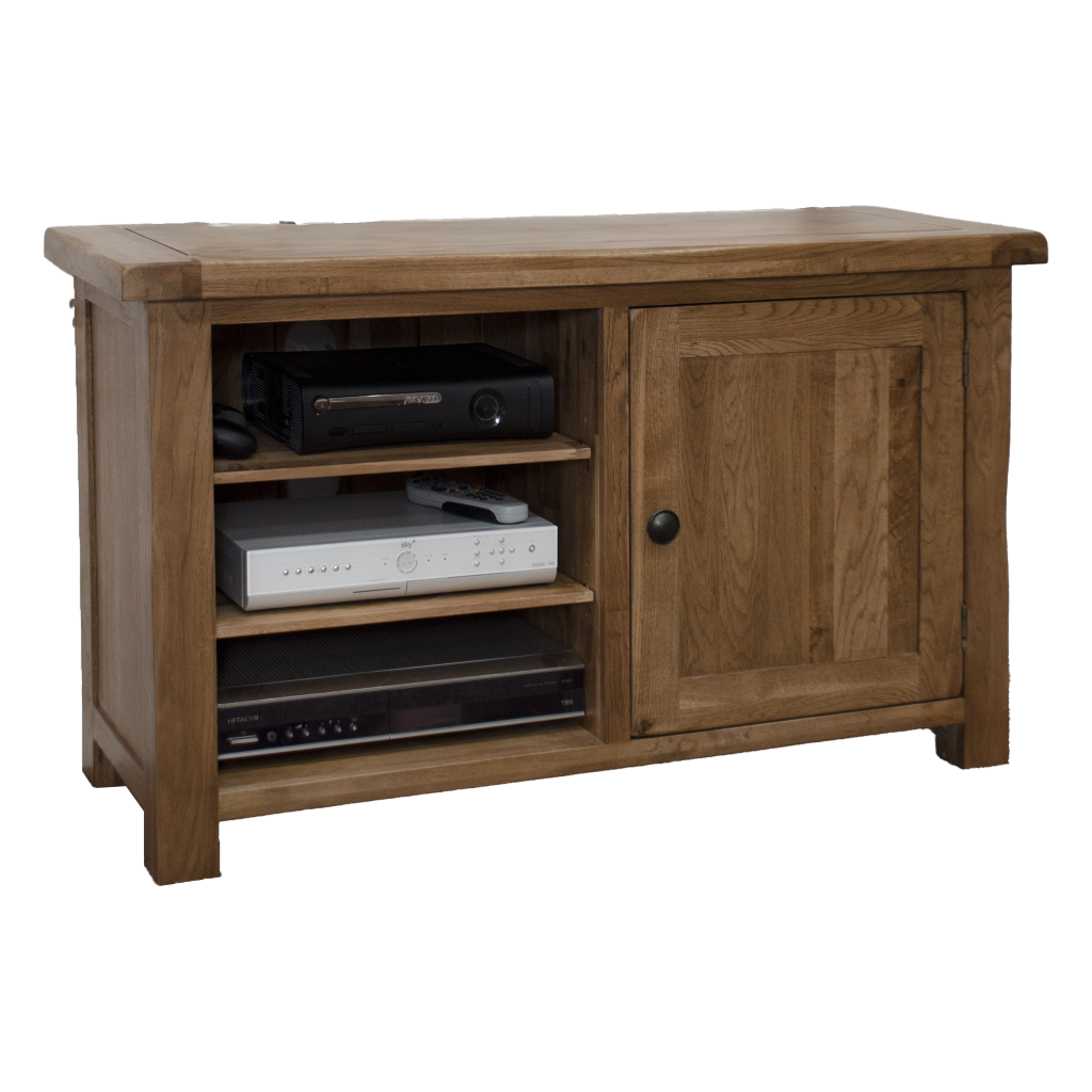 Rustic Oak TV Cabinet 100% solid oak