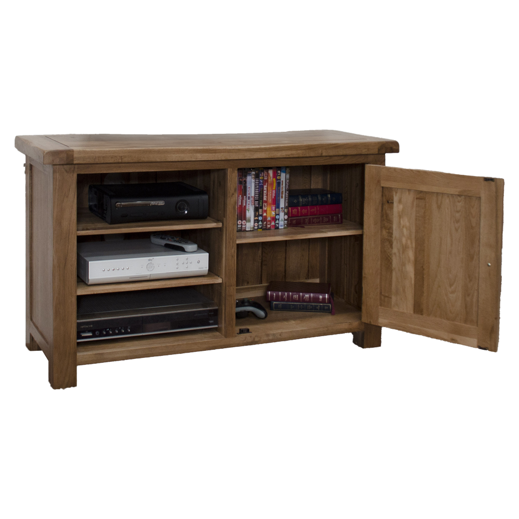 Rustic Oak TV Cabinet 100% solid oak