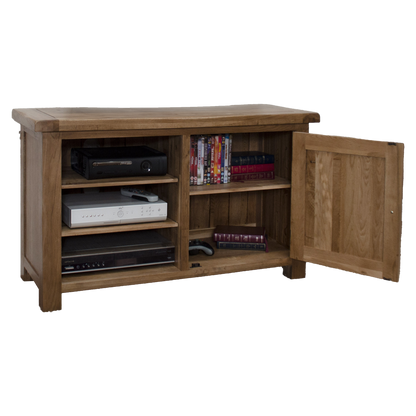Rustic Oak TV Cabinet 100% solid oak