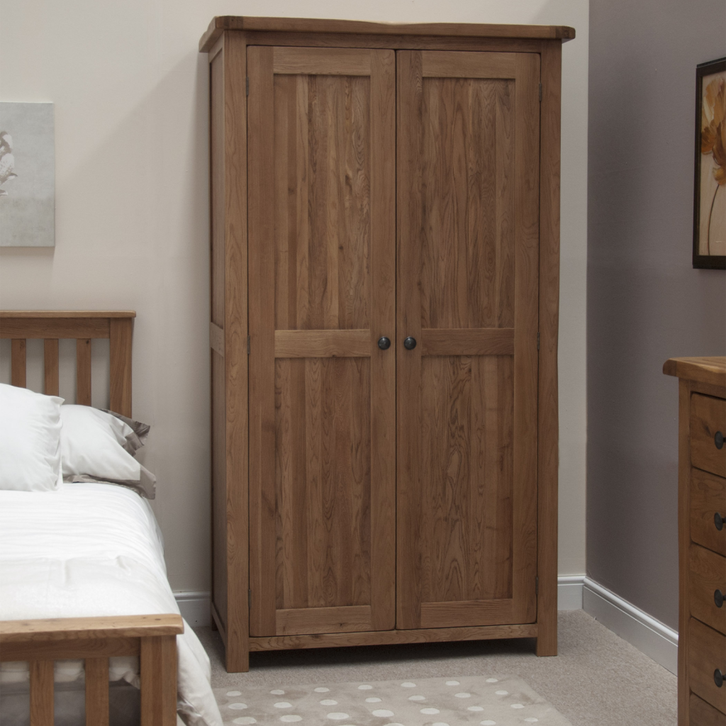 Rustic Oak Wardrobe 100% Solid Oak