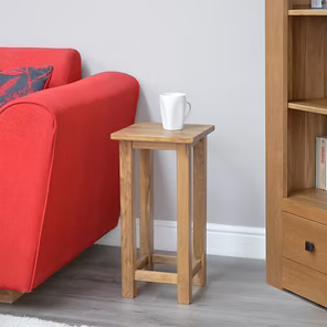 Rustic Occasional Square Lamp Table 100% solid oak