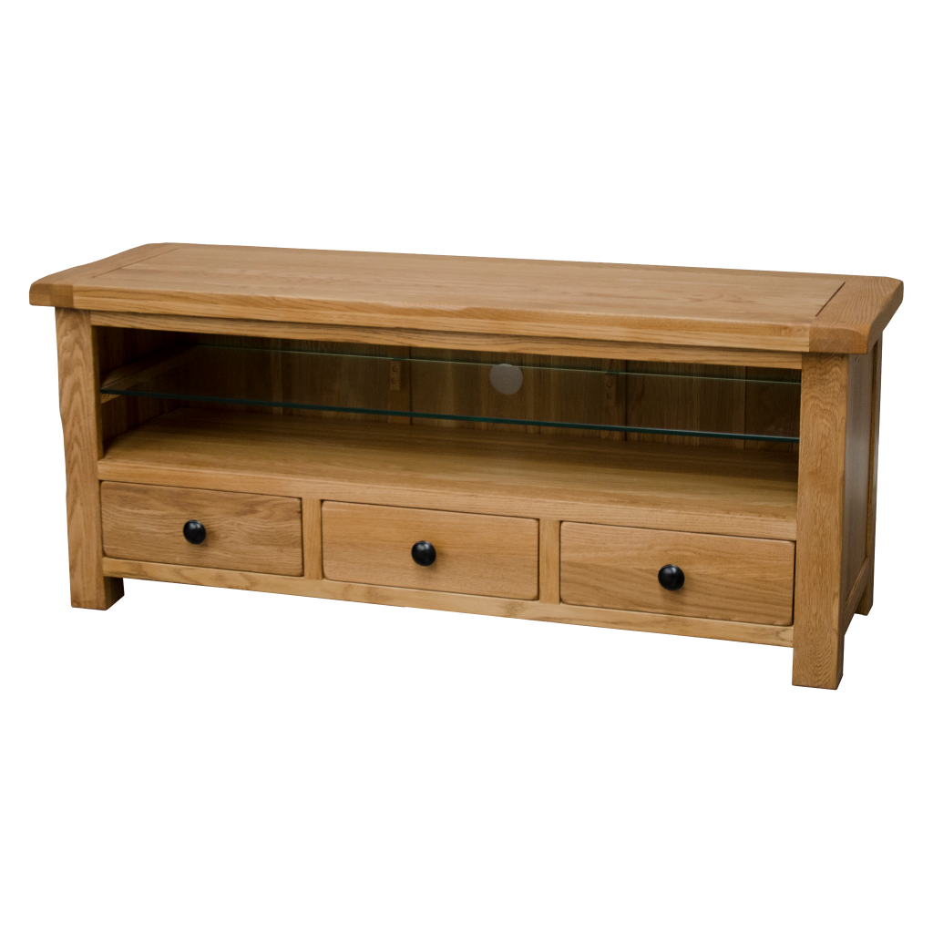 Rustic Plasma TV Stand 100% solid oak