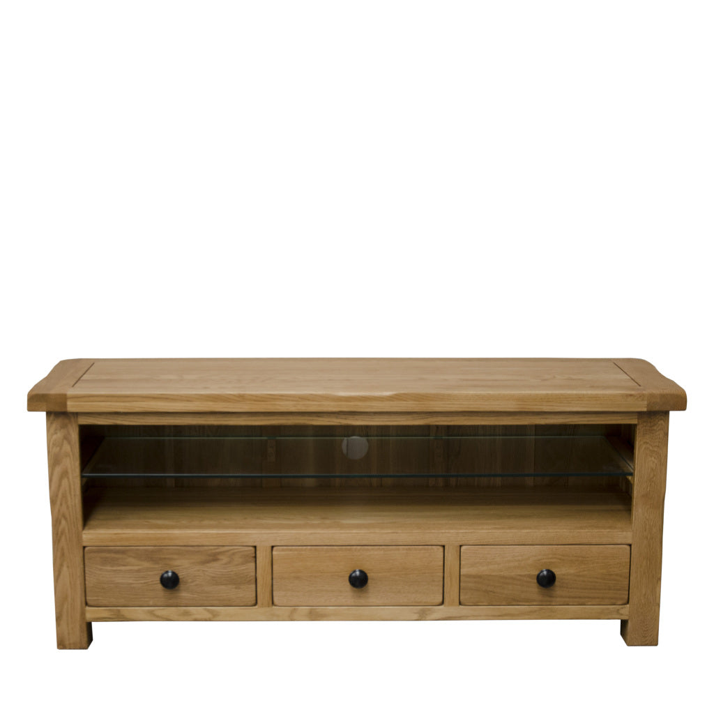 Rustic Plasma TV Stand 100% solid oak