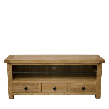 Rustic Plasma TV Stand 100% solid oak
