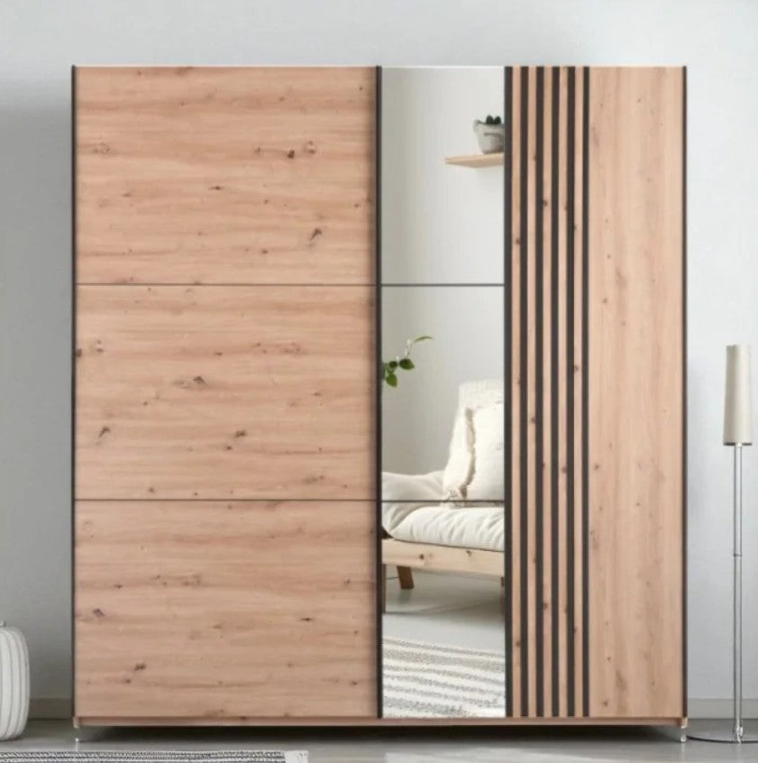 Sintra 203cm Sliding Door Wardrobe - 2 Colour Options