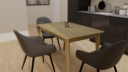 Scandic 1250 x 800 Table. Solid Oak  100% Solid Oak