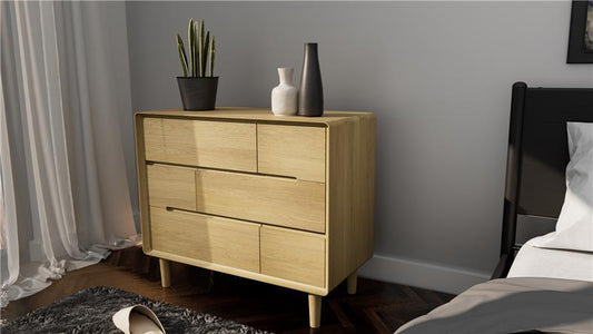 Scandic 3 Over 3 Chest. Solid Oak &nbsp;100% Solid Oak