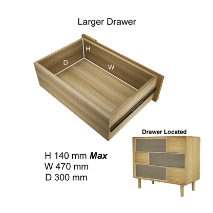 Scandic 3 Over 3 Chest. Solid Oak &nbsp;100% Solid Oak1