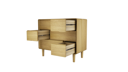 Scandic 3 Over 3 Chest. Solid Oak &nbsp;100% Solid Oak5