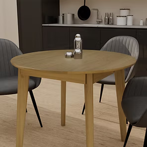 Scandic 950mm Round Table. Solid Oak 100% Solid Oak