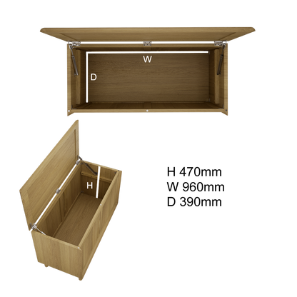 Scandic Blanket Box. Solid Oak &nbsp;100% Solid Oak1
