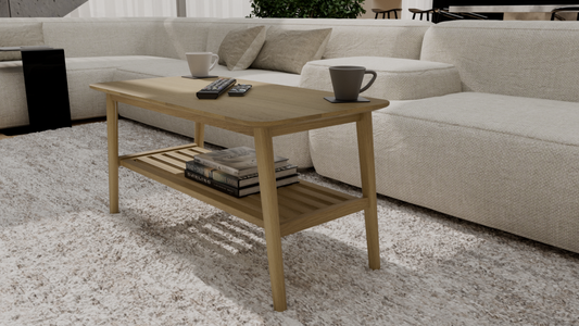 Scandic Coffee Table. 100% Solid Oak