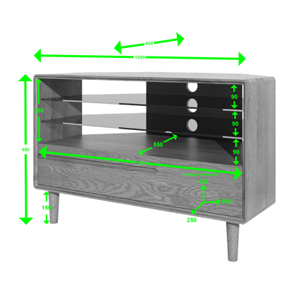 Scandic Corner TV Unit. Solid Oak 100% Solid Oak10