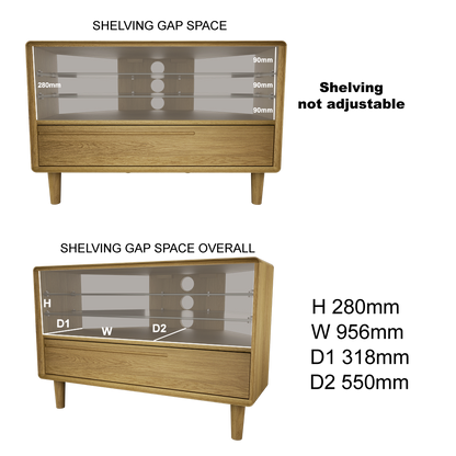 Scandic Corner TV Unit. Solid Oak 100% Solid Oak2