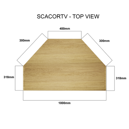 Scandic Corner TV Unit. Solid Oak 100% Solid Oak3