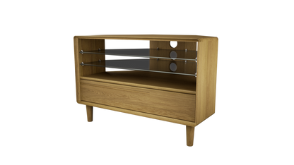Scandic Corner TV Unit. Solid Oak 100% Solid Oak5