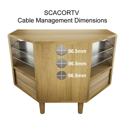 Scandic Corner TV Unit. Solid Oak 100% Solid Oak8