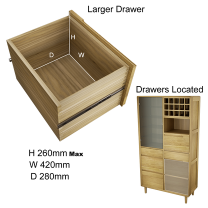 Scandic Drinks Cabinet. Solid Oak 100% Solid Oak1