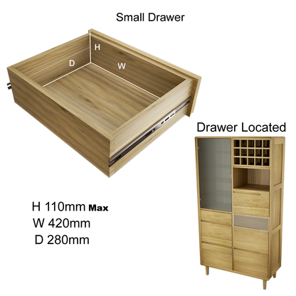 Scandic Drinks Cabinet. Solid Oak 100% Solid Oak3