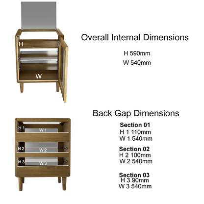 Scandic Hi-Fi Unit. Solid Oak 100% Solid Oak1