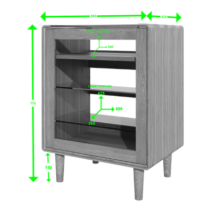 Scandic Hi-Fi Unit. Solid Oak 100% Solid Oak6