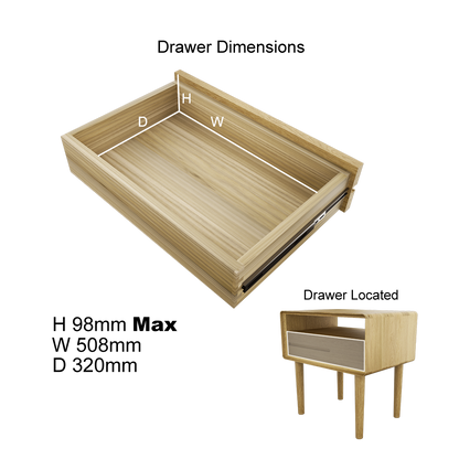 Scandic Lamp Table. Solid Oak 100% Solid Oak