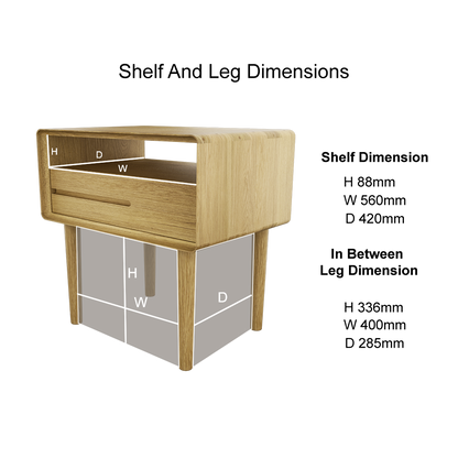 Scandic Lamp Table. Solid Oak 100% Solid Oak