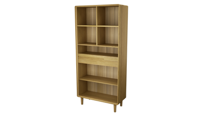 Scandic Large Bookcase. Solid Oak 100% Solid Oak3