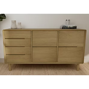 Scandic Large Sideboard. Solid Oak 100% Solid Oak