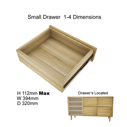 Scandic Large Sideboard. Solid Oak 100% Solid Oak