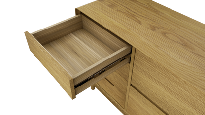 Scandic Large Sideboard. Solid Oak 100% Solid Oak