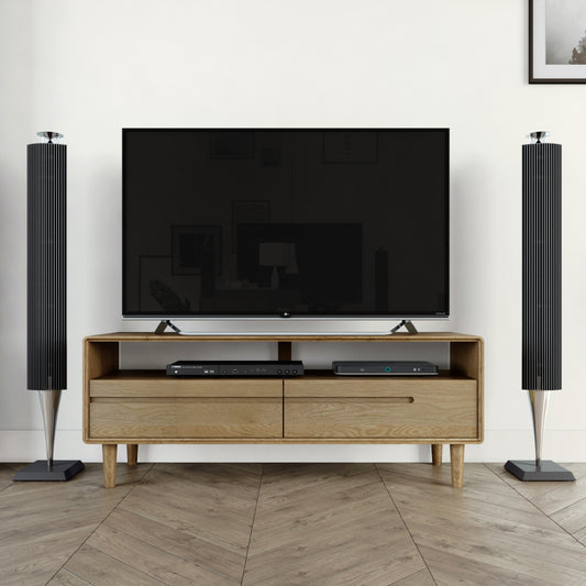 Scandic Medium TV Unit. Solid Oak 100% Solid Oak