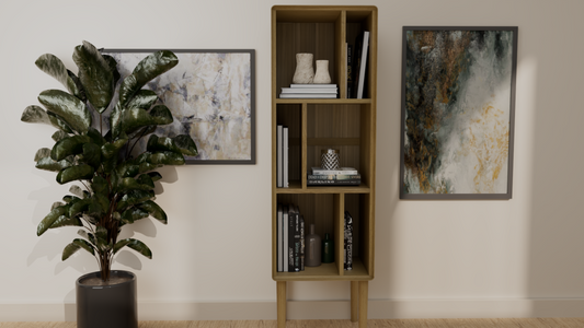 Scandic Narrow Cabinet. Solid Oak 100% Solid Oak