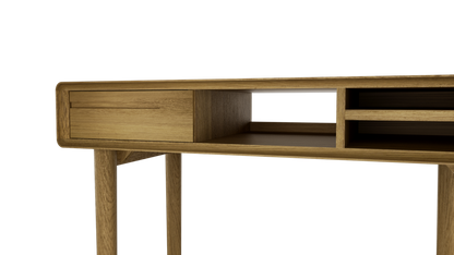 Scandic Small Computer Desk. Solid Oak 100% Solid Oak10